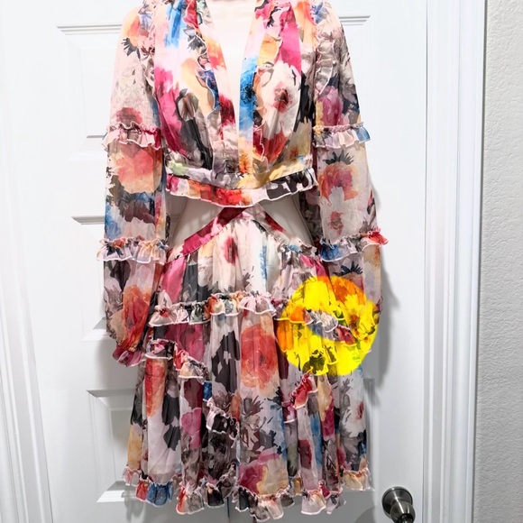 Floral Ruffle Dress - Picture 6 of 8